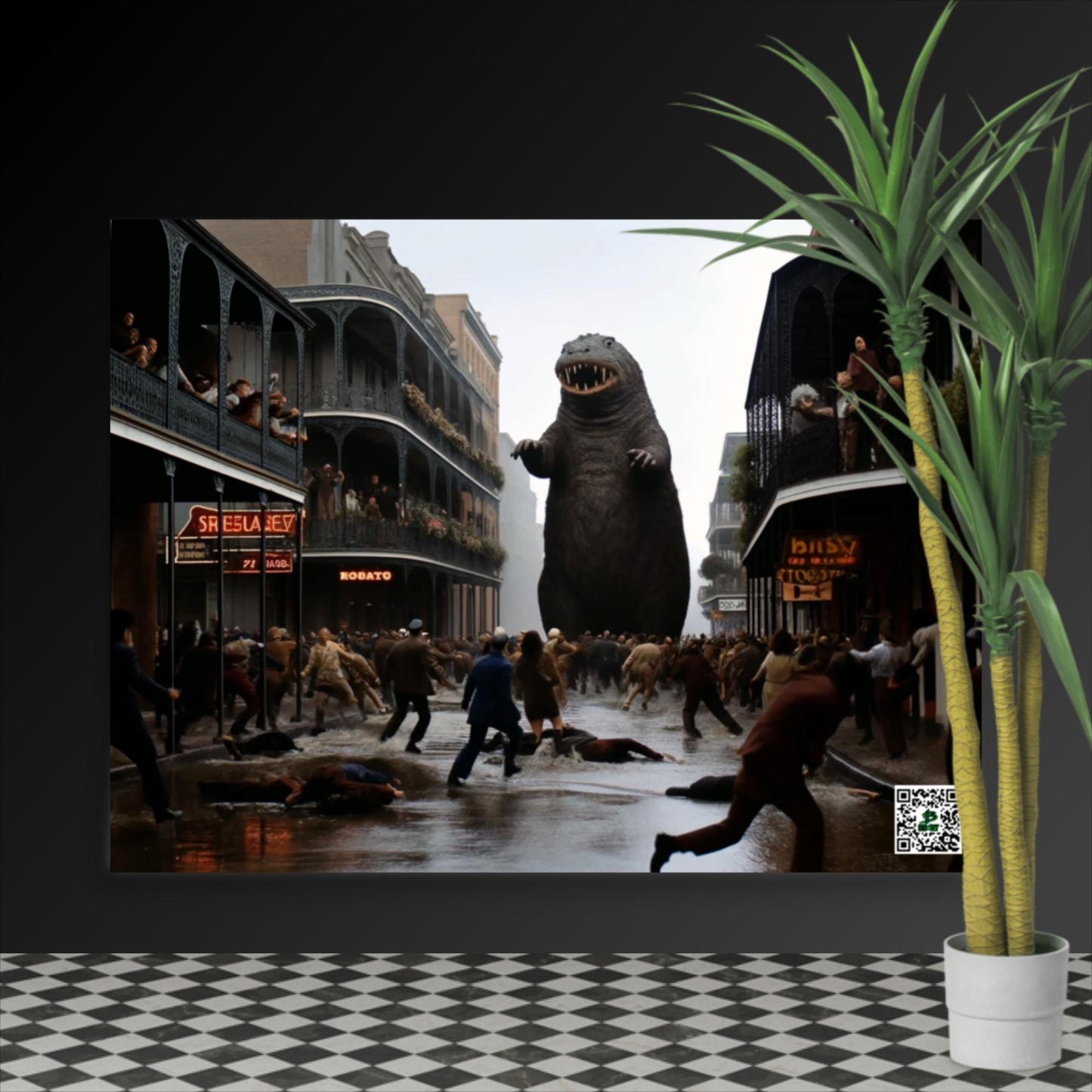 Nola's Nutria Nightmare - Photo paper poster - BBairt