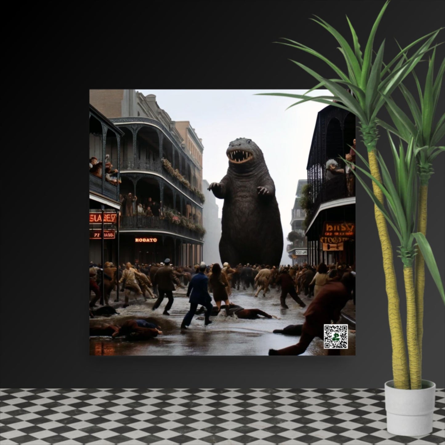 Nola's Nutria Nightmare - Photo paper poster - BBairt
