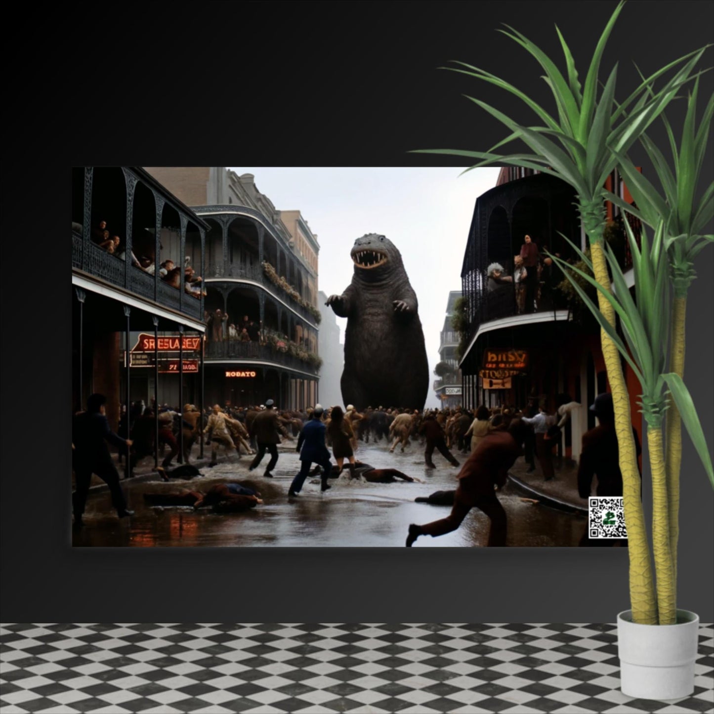 Nola's Nutria Nightmare - Photo paper poster - BBairt