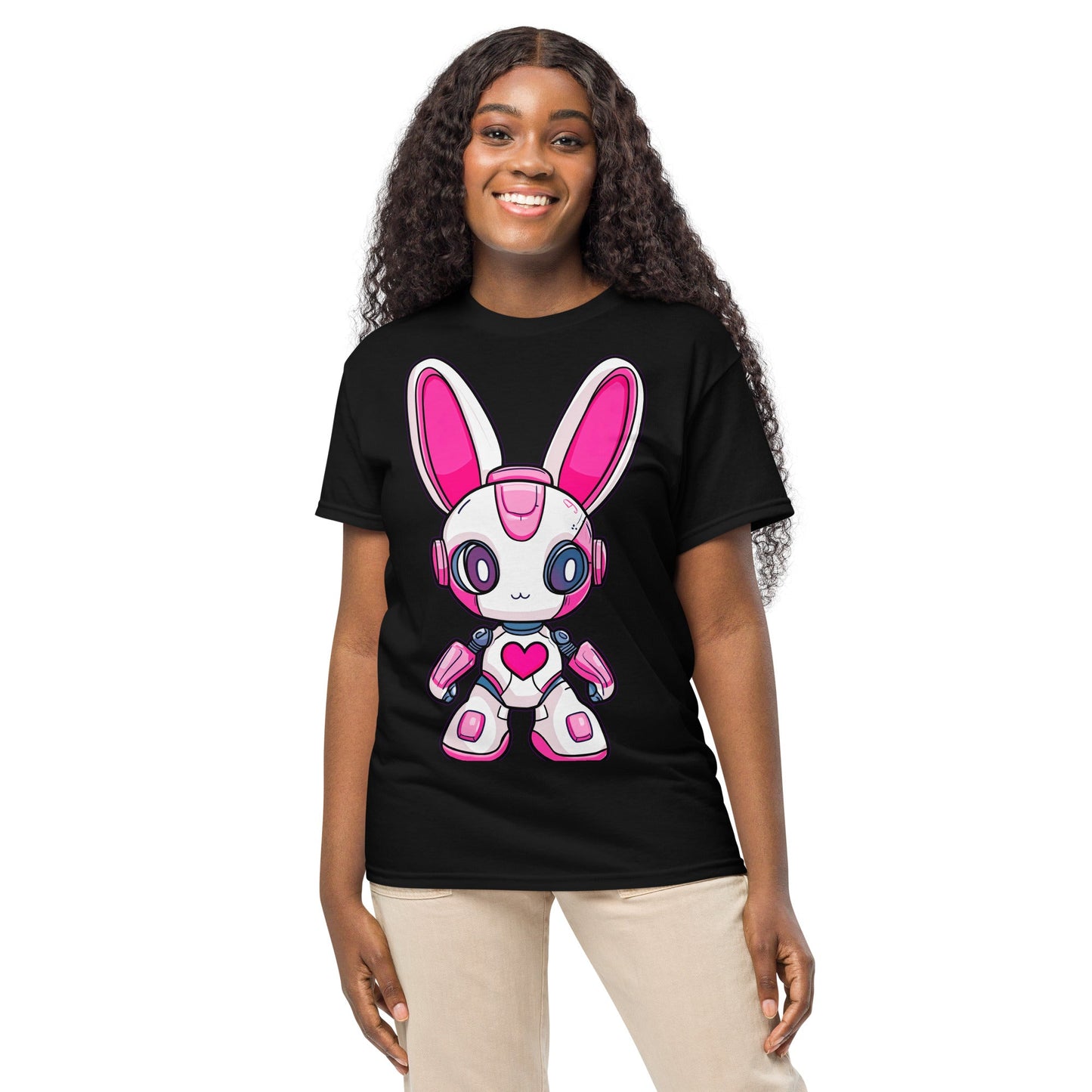 Nova the Heartbot - Unisex DryBlend T-Shirt - BBairt