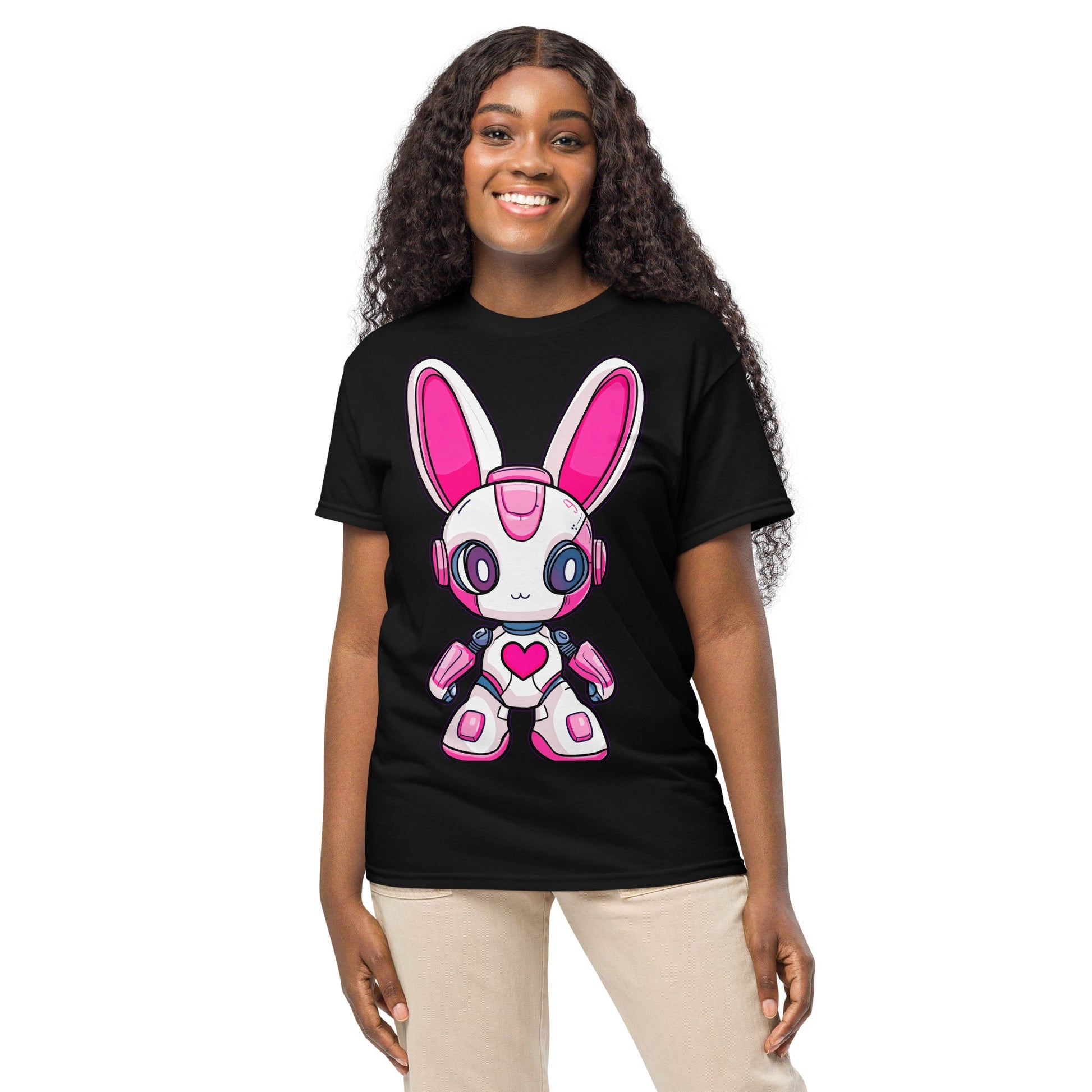 Nova the Heartbot - Unisex DryBlend T-Shirt - BBairt