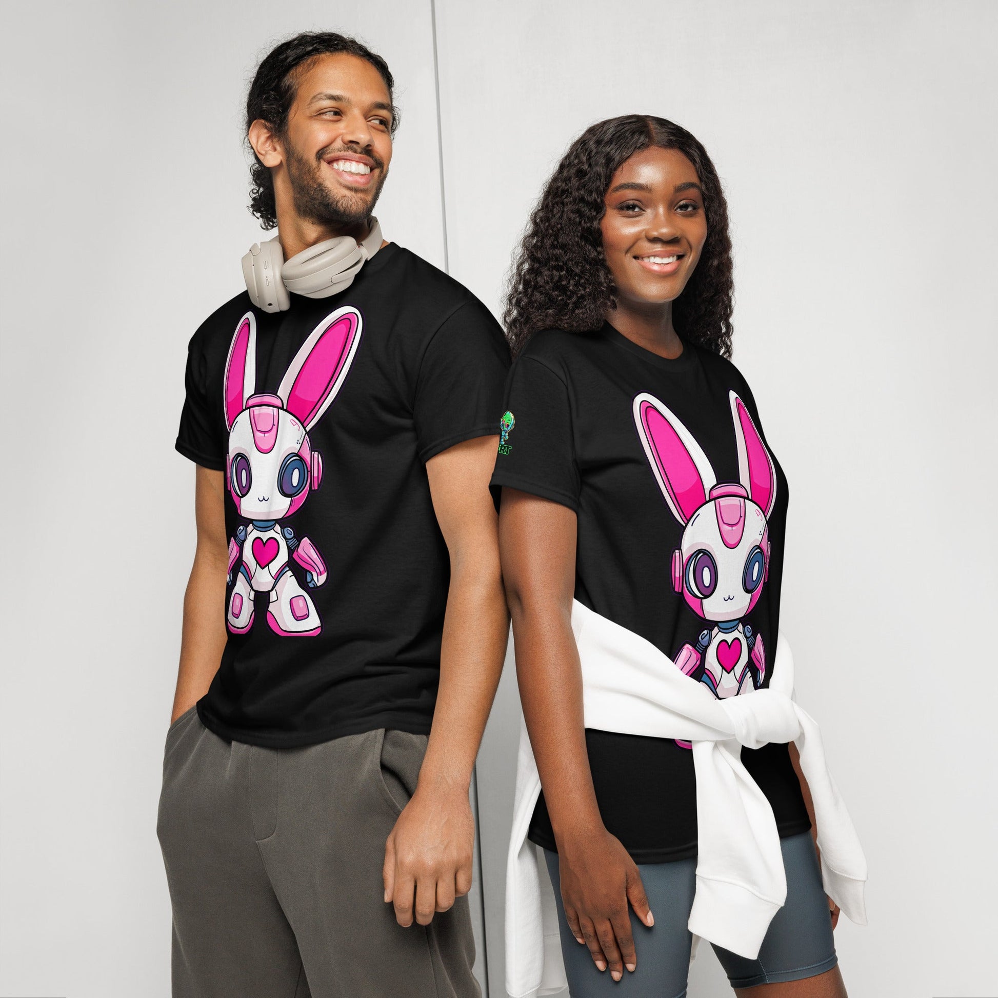 Nova the Heartbot - Unisex DryBlend T-Shirt - BBairt