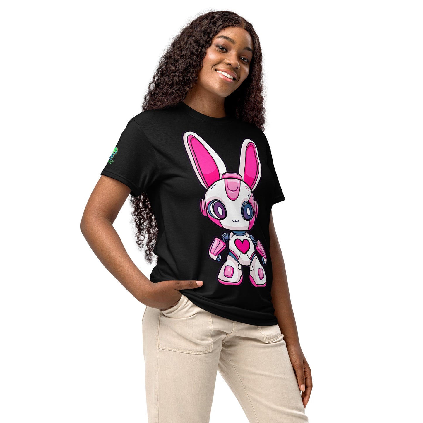 Nova the Heartbot - Unisex DryBlend T-Shirt - BBairt