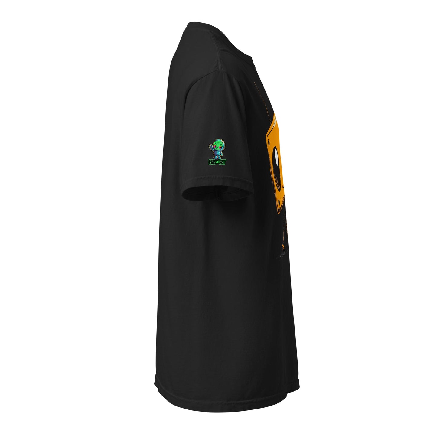 Orange Bot Buddy - Unisex garment - dyed heavyweight t-shirt - BBairt