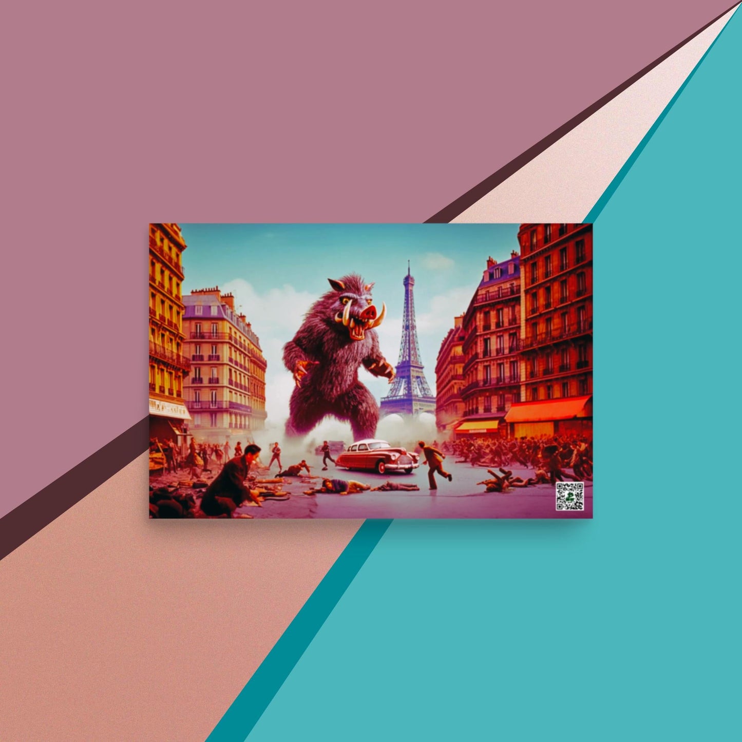 Parisian Tusk Terror - Photo paper poster - BBairt