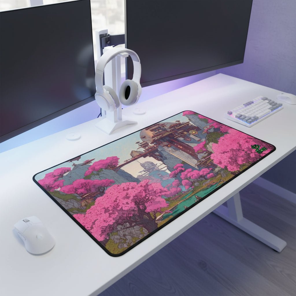 Petals of the Sky Citadel – Desk Mat - BBairt