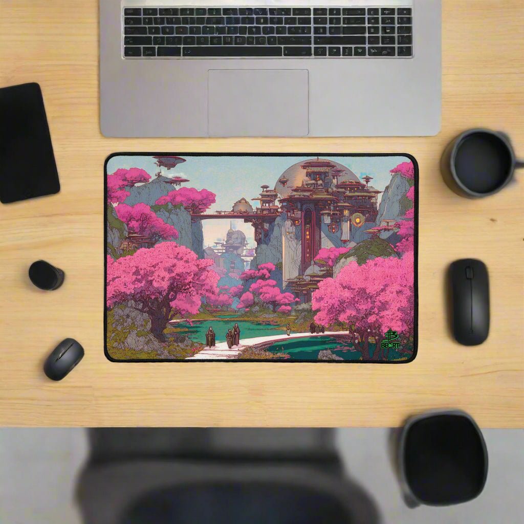 Petals of the Sky Citadel – Desk Mat - BBairt