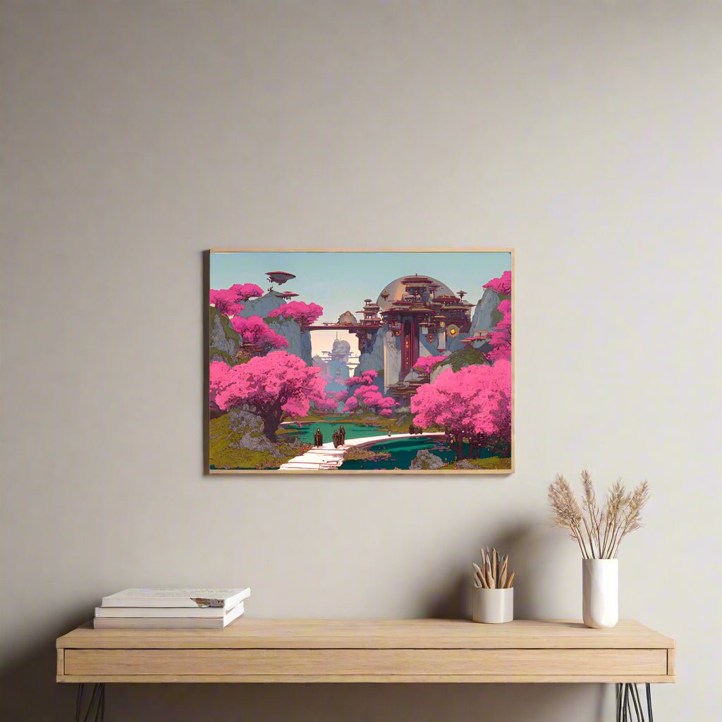 Petals of the Sky Citadel – Photo Paper Poster - BBairt