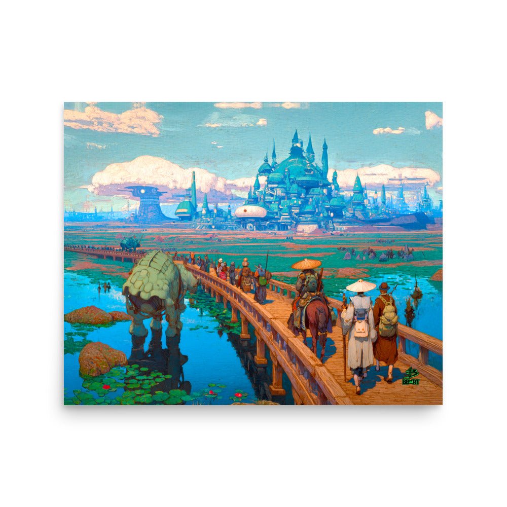 Pilgrims of the Azure Causeway – Photo Paper Poster - BBairt