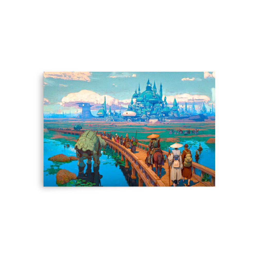 Pilgrims of the Azure Causeway – Photo Paper Poster - BBairt