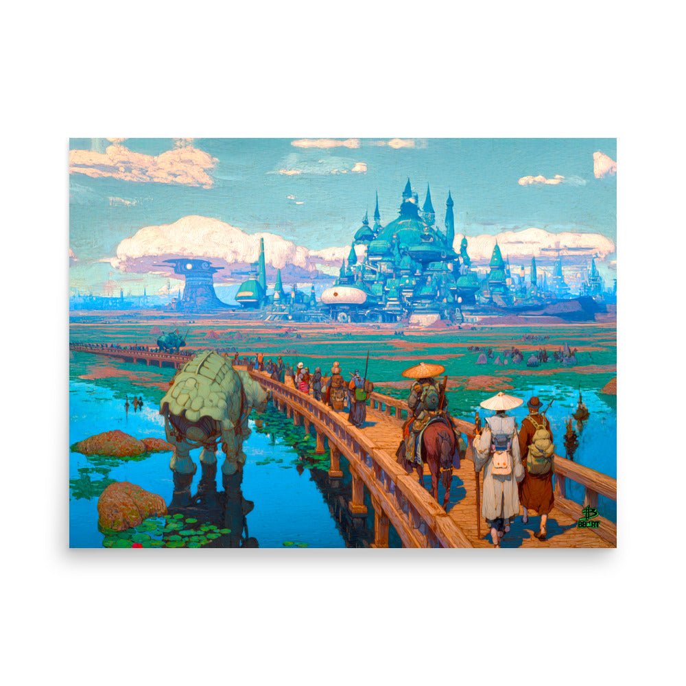Pilgrims of the Azure Causeway – Photo Paper Poster - BBairt