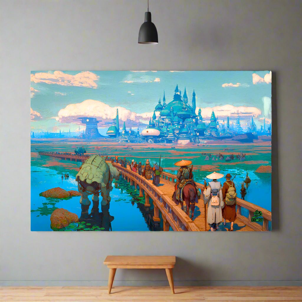 Pilgrims of the Azure Causeway – Photo Paper Poster - BBairt