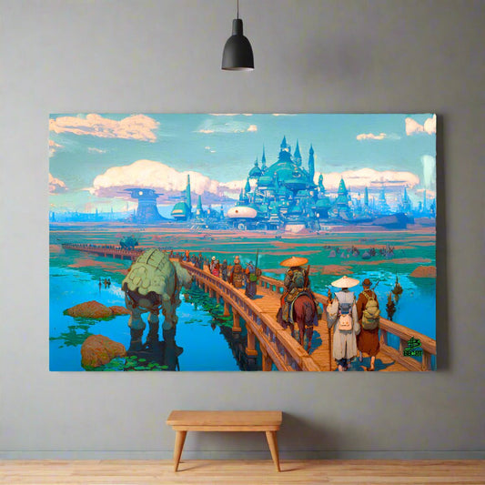 Pilgrims of the Azure Causeway – Photo Paper Poster - BBairt