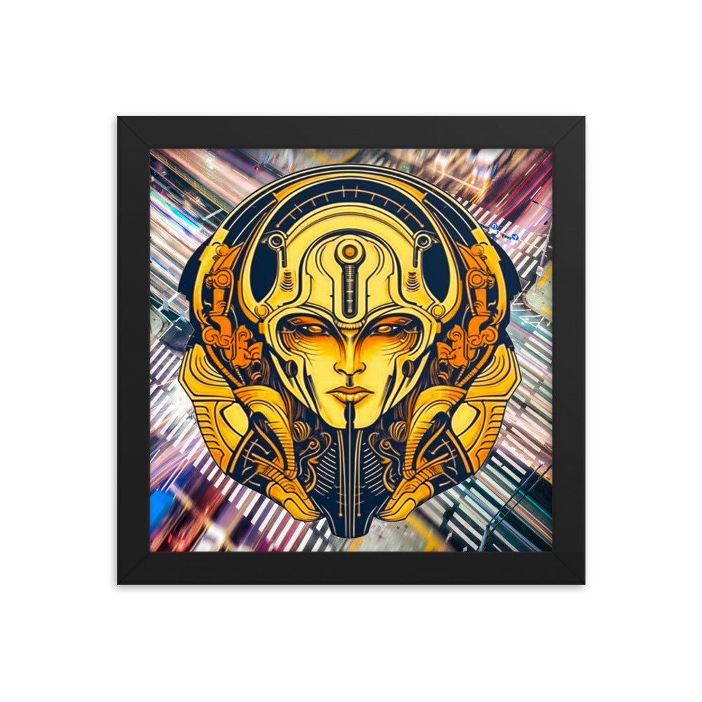 The Guardian's Mask: Alloyra - Framed photo paper poster