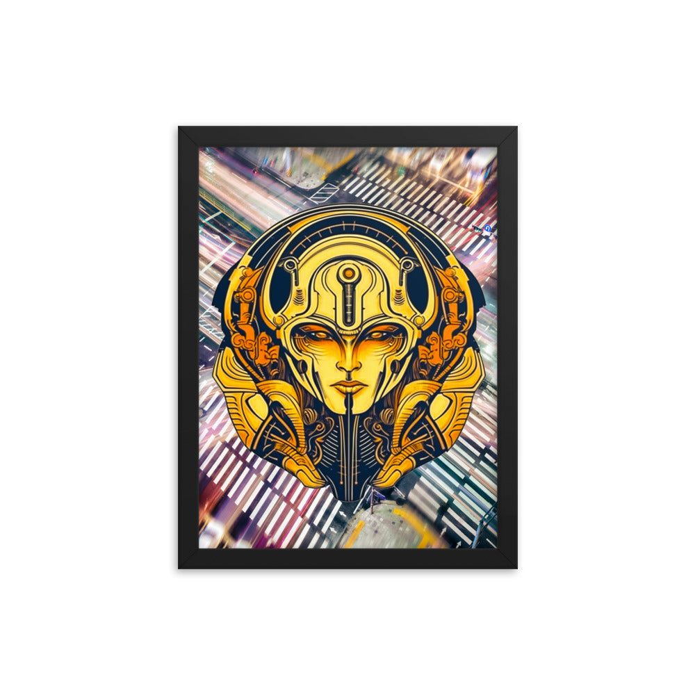 The Guardian's Mask: Alloyra - Framed photo paper poster