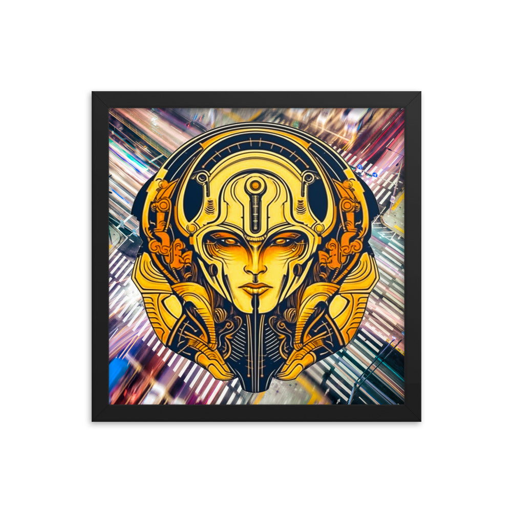 The Guardian's Mask: Alloyra - Framed photo paper poster