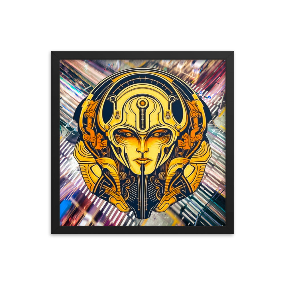 The Guardian's Mask: Alloyra - Framed photo paper poster