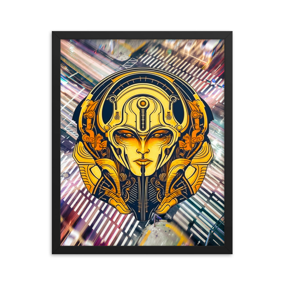 The Guardian's Mask: Alloyra - Framed photo paper poster