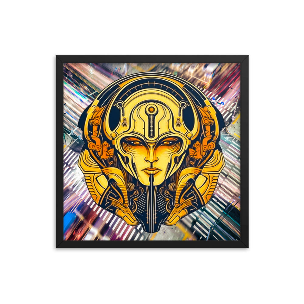 The Guardian's Mask: Alloyra - Framed photo paper poster