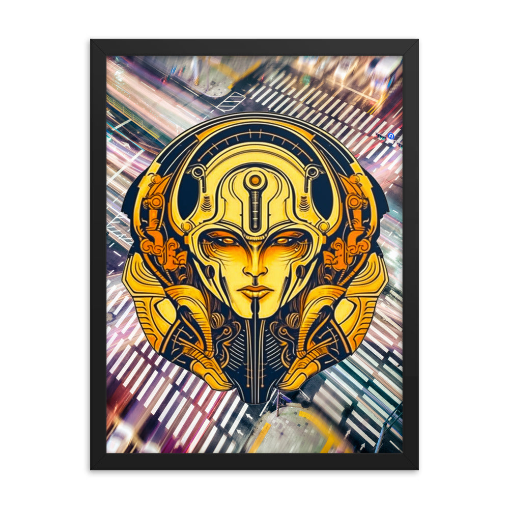 The Guardian's Mask: Alloyra - Framed photo paper poster