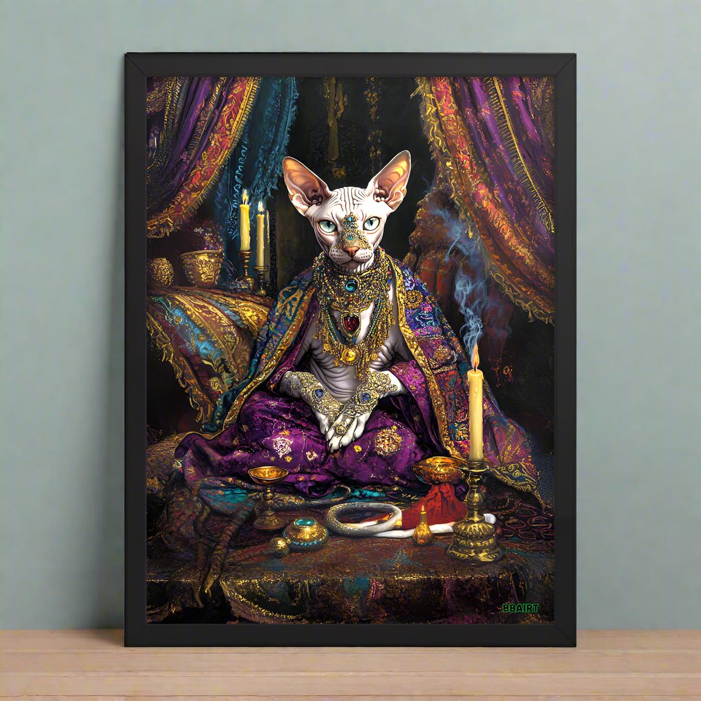 Her Majesty Sphinxara – Framed Photo Paper Poster