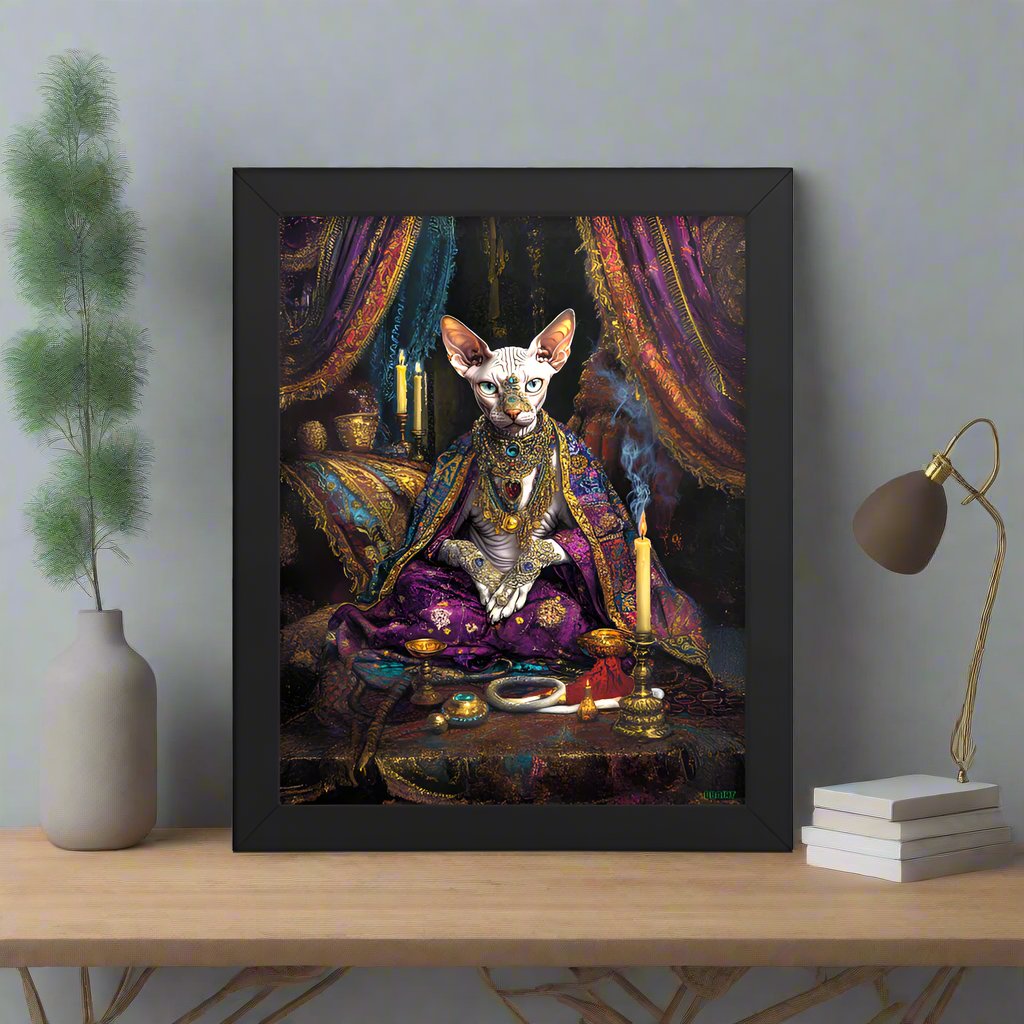 Her Majesty Sphinxara – Framed Photo Paper Poster