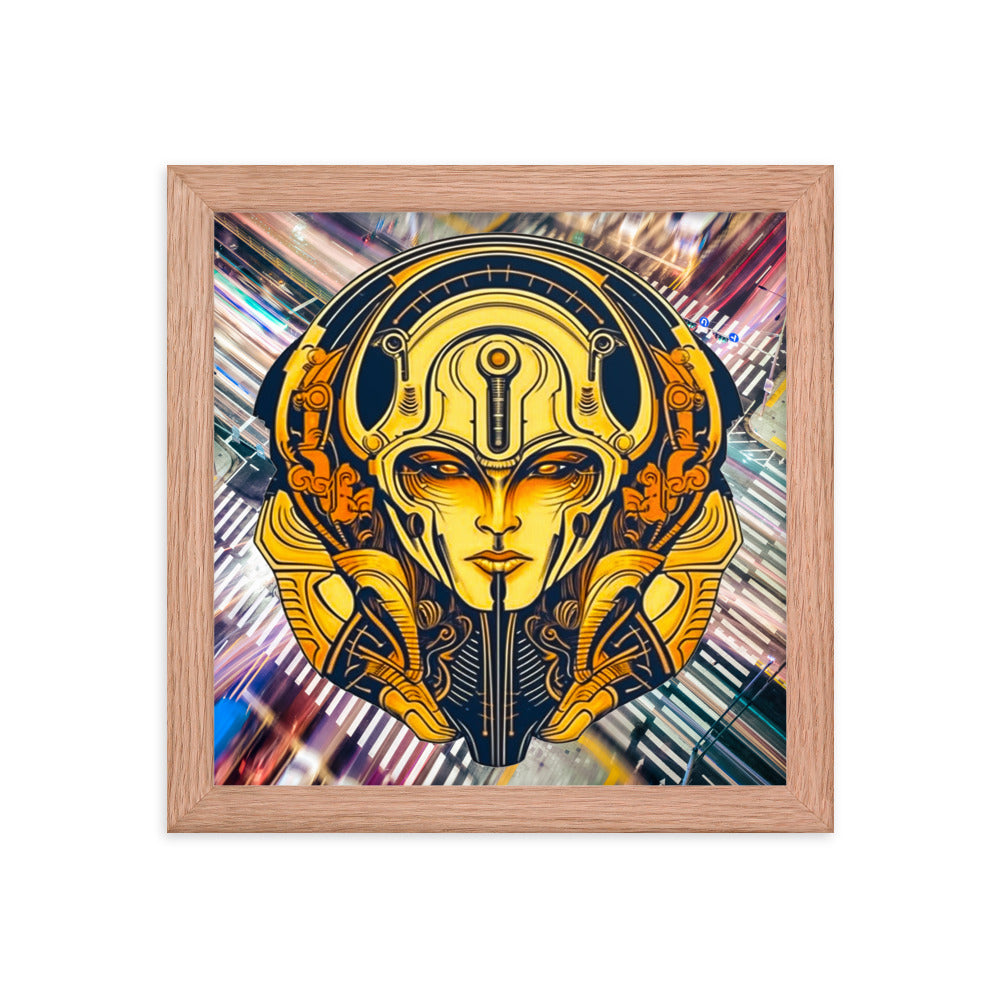 The Guardian's Mask: Alloyra - Framed photo paper poster