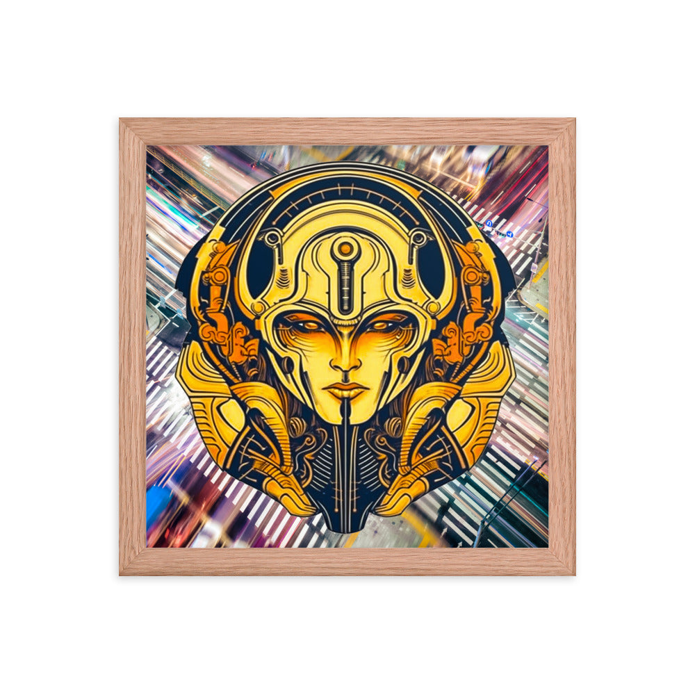 The Guardian's Mask: Alloyra - Framed photo paper poster