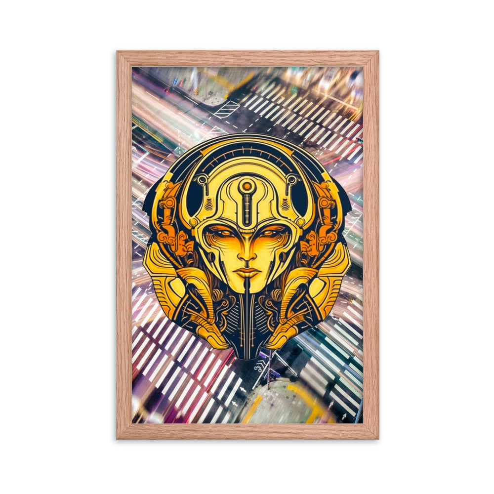 The Guardian's Mask: Alloyra - Framed photo paper poster