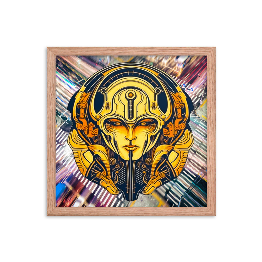 The Guardian's Mask: Alloyra - Framed photo paper poster