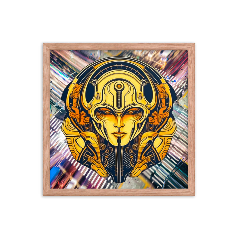 The Guardian's Mask: Alloyra - Framed photo paper poster