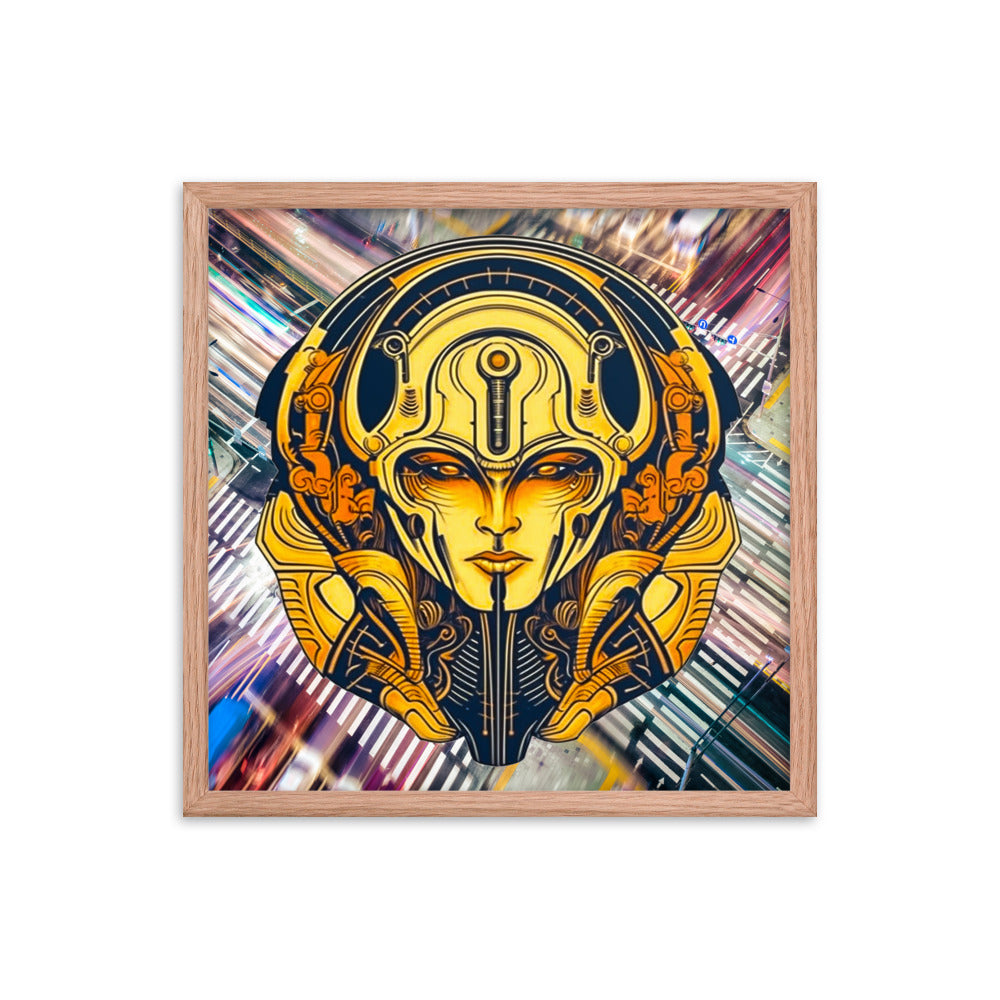 The Guardian's Mask: Alloyra - Framed photo paper poster