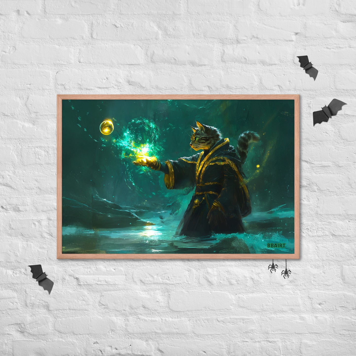 Mysticpaw the Spellcaster - Framed Photo Paper Poster