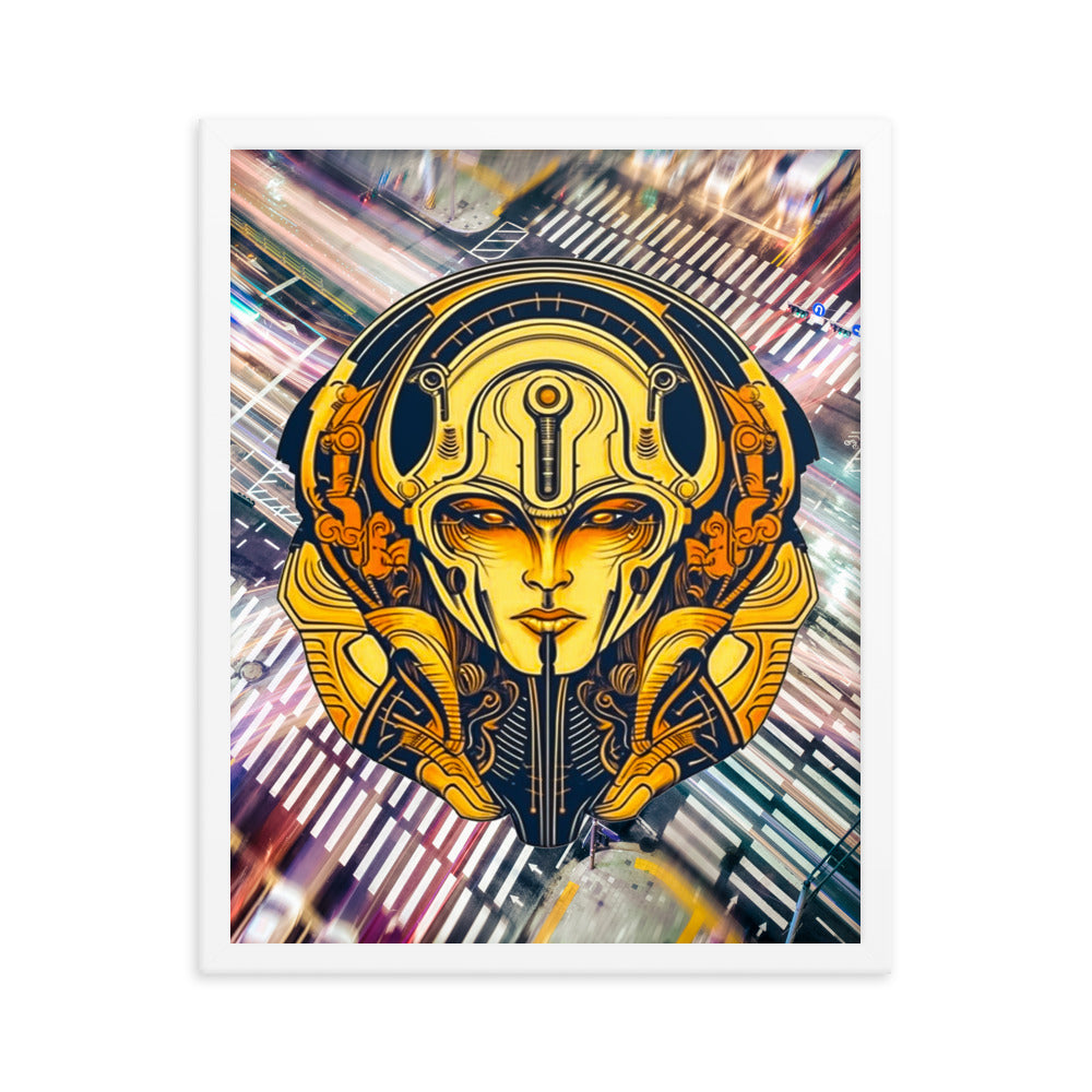 The Guardian's Mask: Alloyra - Framed photo paper poster