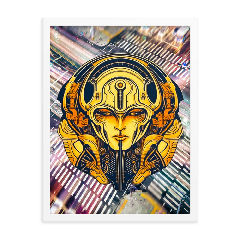 The Guardian's Mask: Alloyra - Framed photo paper poster