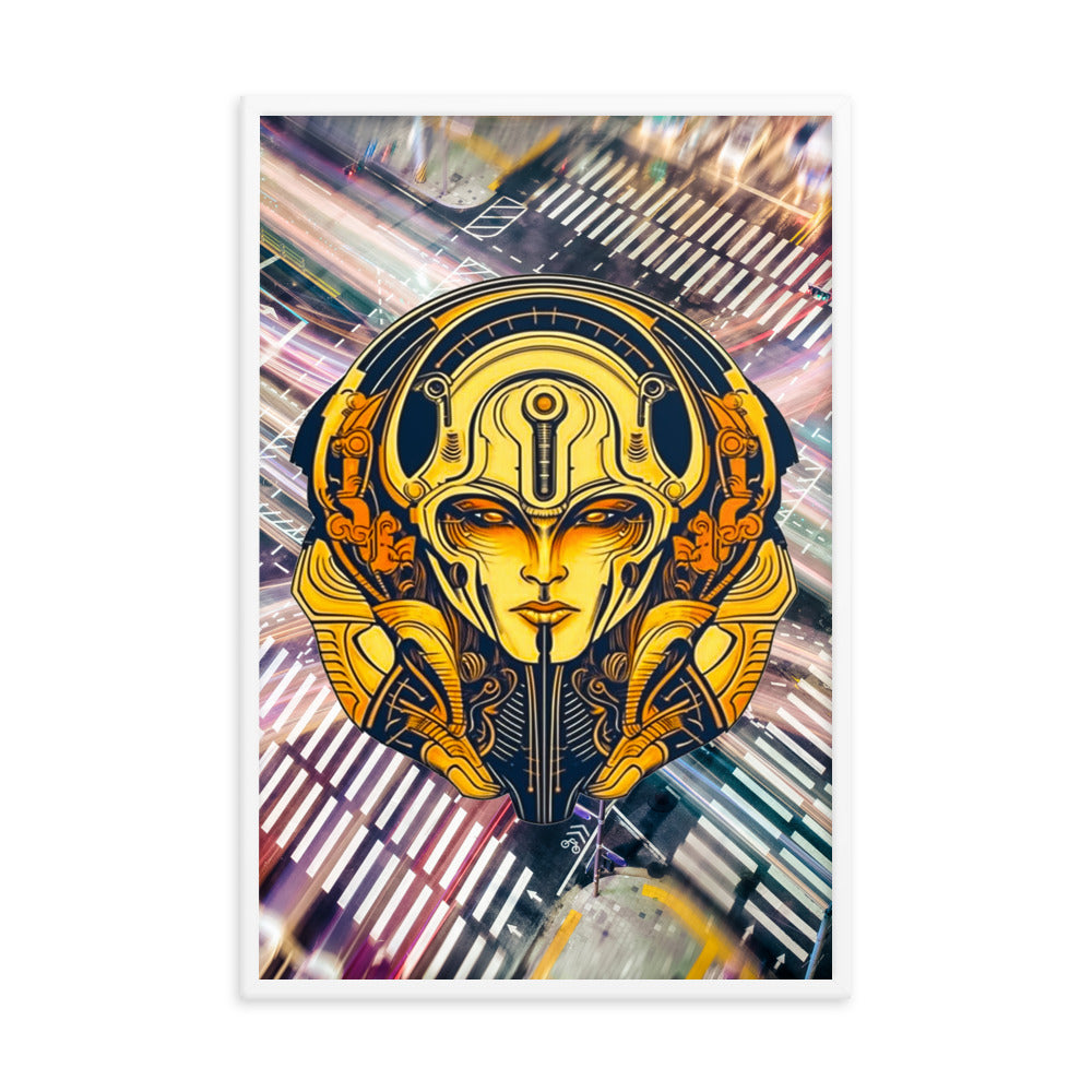 The Guardian's Mask: Alloyra - Framed photo paper poster