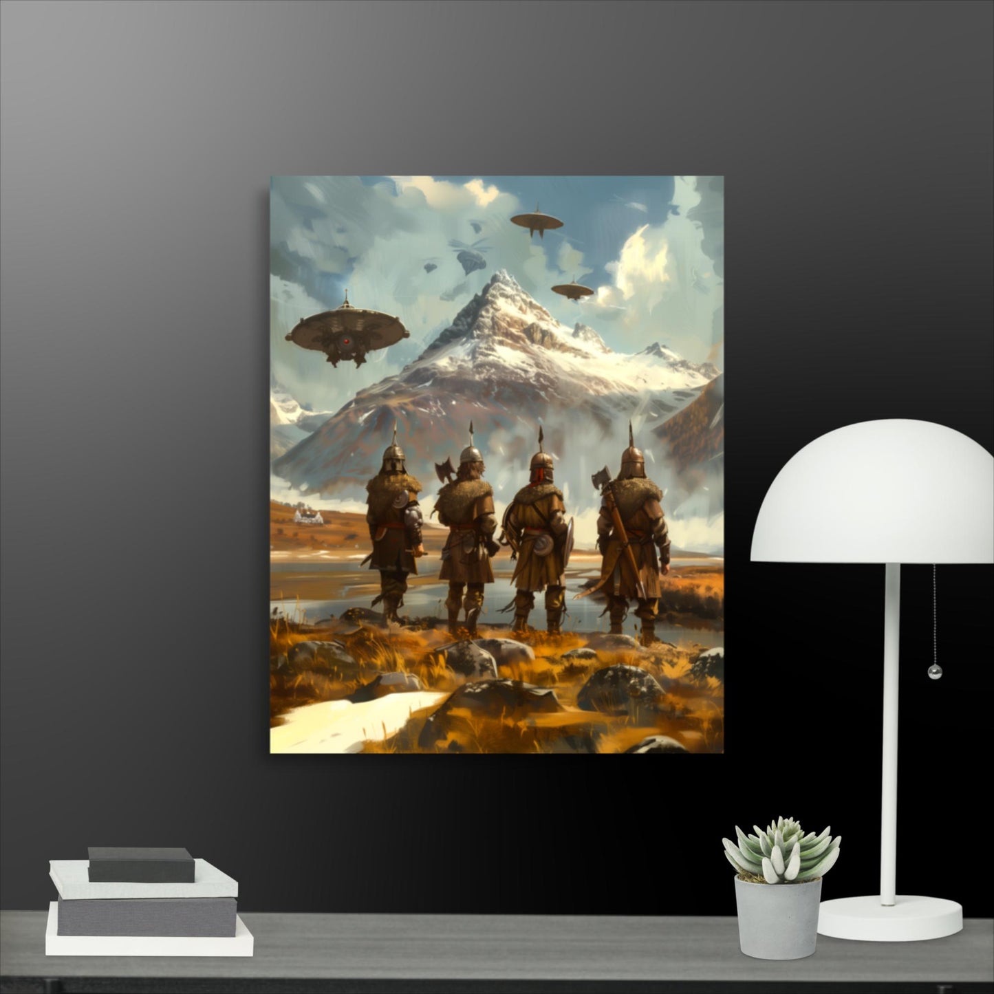 Envoys to the Mountain Monolith - Photo paper poster