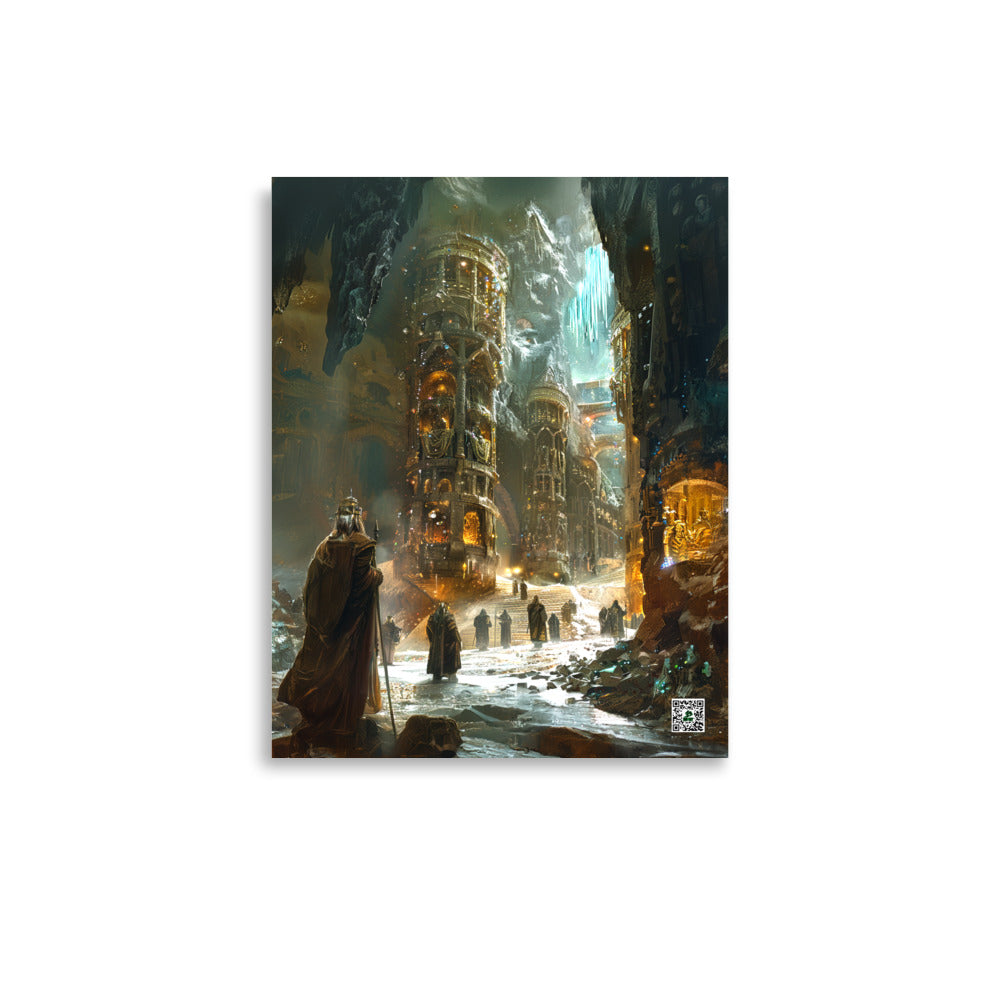 The Grand Halls of Grimhold Deep - Photo Paper Poster