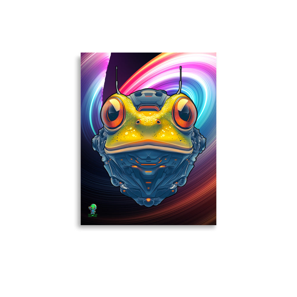 Techno Toad - Photo paper poster