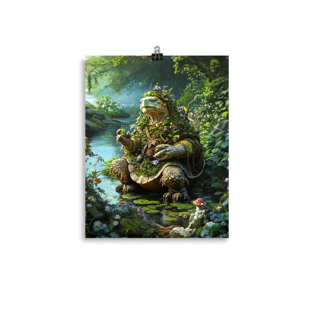 Wiseheart the Druid Turtle - Photo Paper Poster