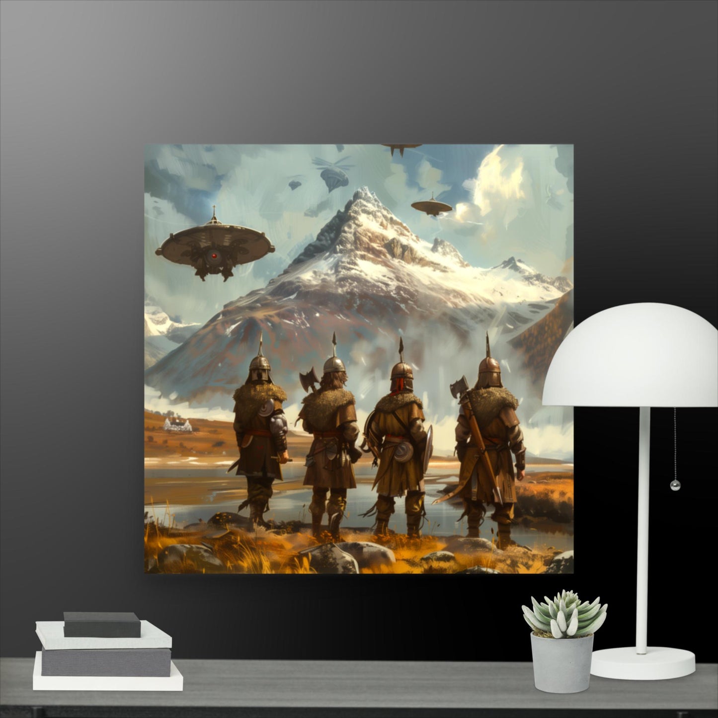 Envoys to the Mountain Monolith - Photo paper poster