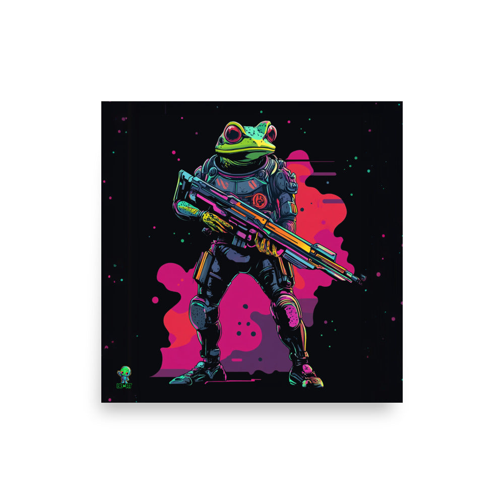 Galactic Ribbit - Photo Paper Poster