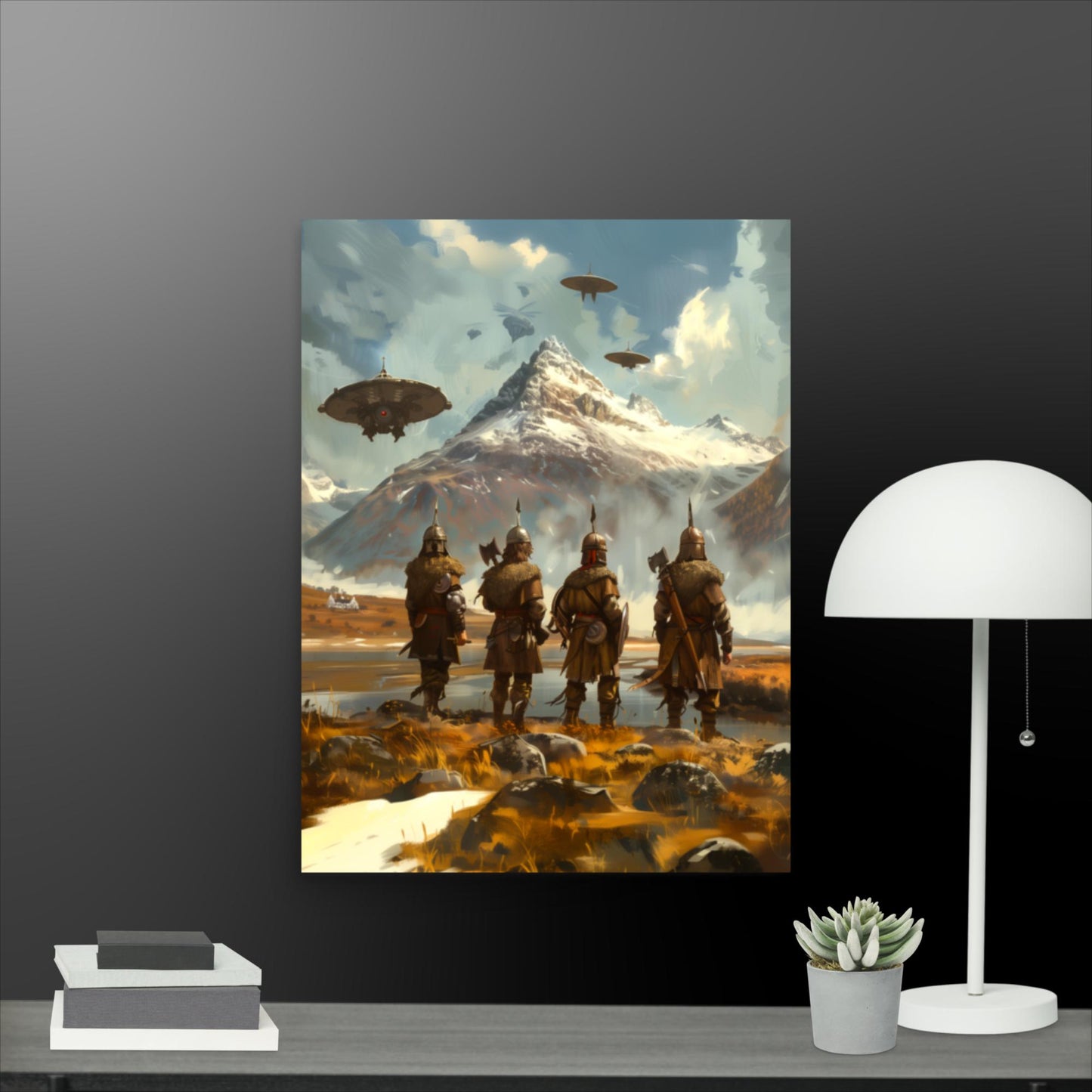 Envoys to the Mountain Monolith - Photo paper poster