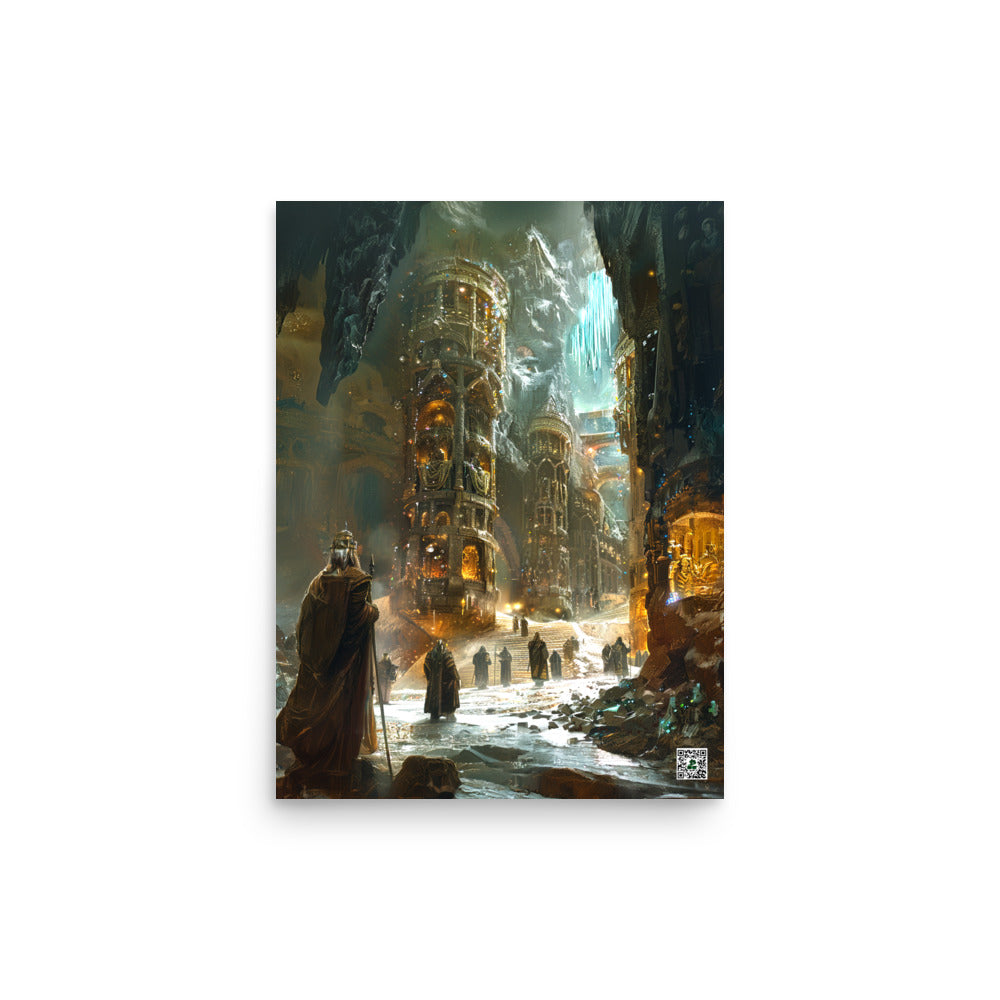 The Grand Halls of Grimhold Deep - Photo Paper Poster