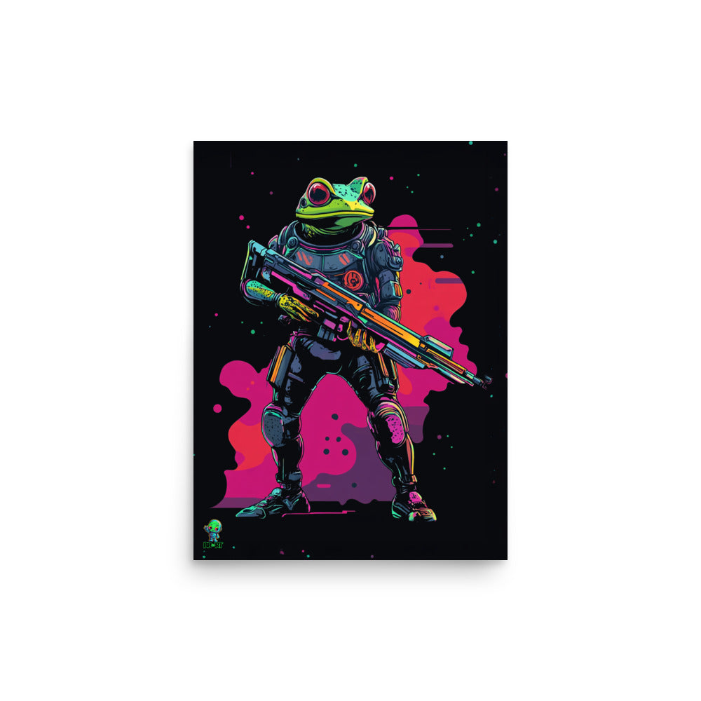 Galactic Ribbit - Photo Paper Poster