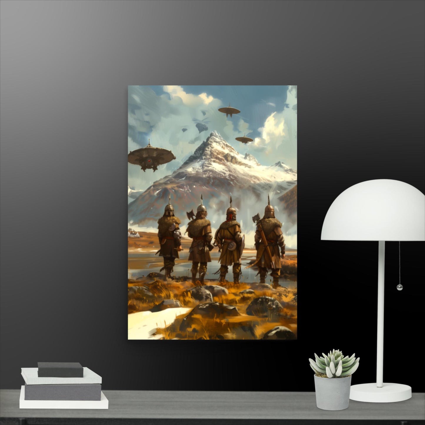 Envoys to the Mountain Monolith - Photo paper poster