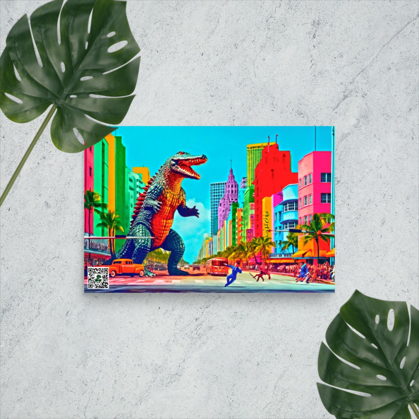 Miami Megasaur - Photo paper poster