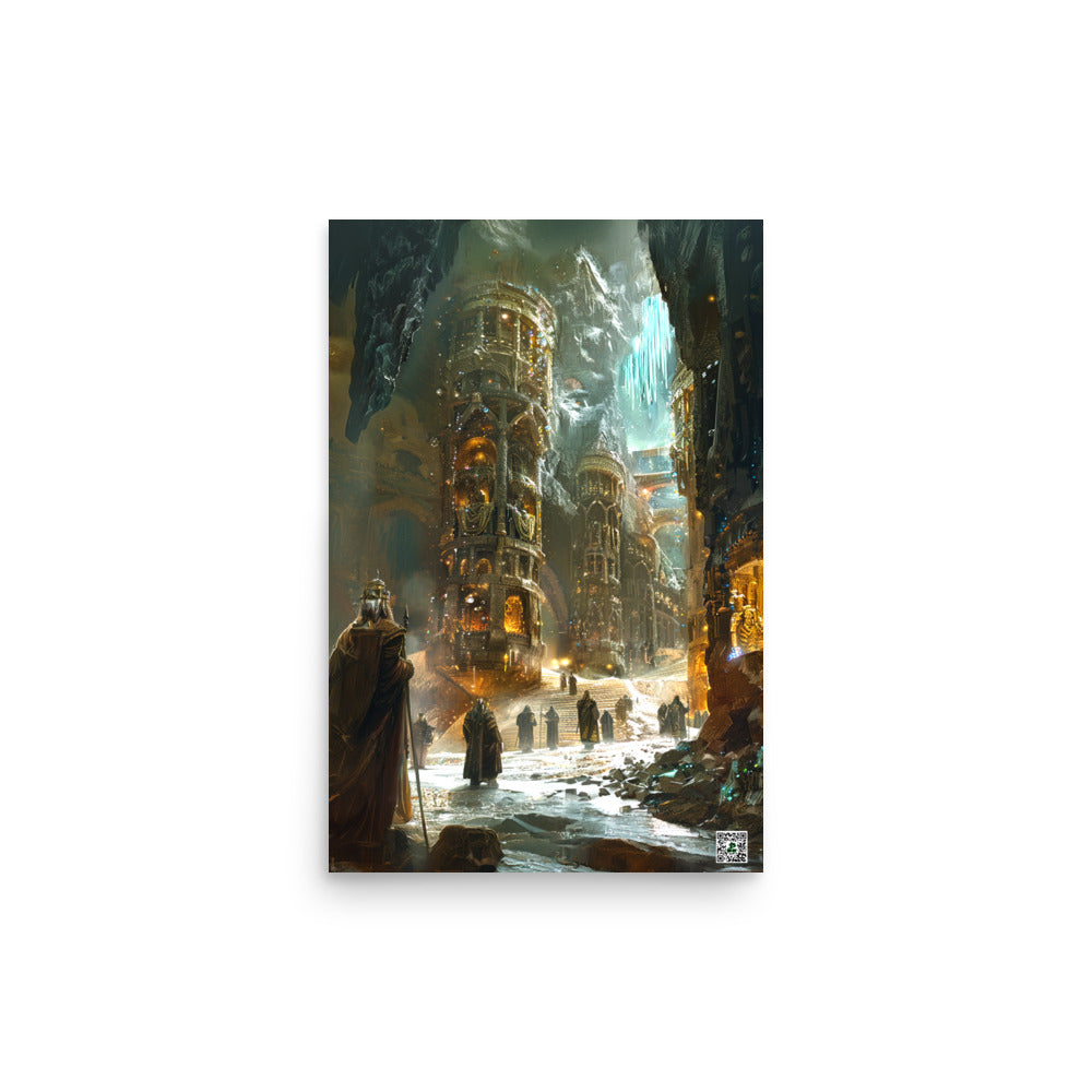 The Grand Halls of Grimhold Deep - Photo Paper Poster