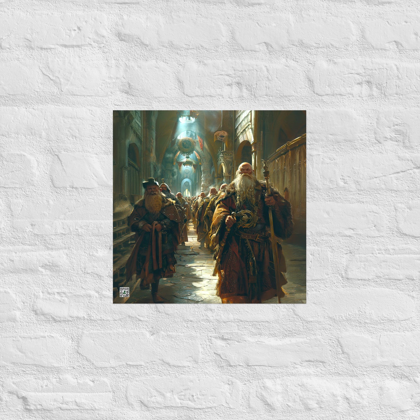 The Procession of the Stone Council - Photo paper poster