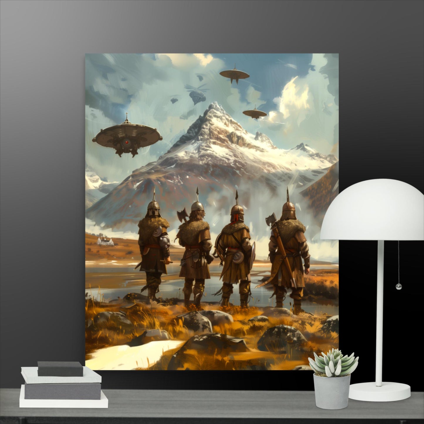 Envoys to the Mountain Monolith - Photo paper poster